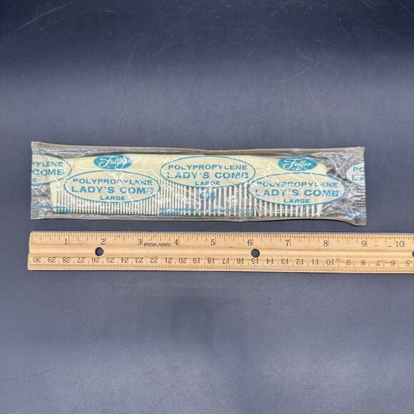 Vintage Fuller Large Ladys Comb Retro Vanity Bathroom Accessory Plastic USA - Picture 11 of 11